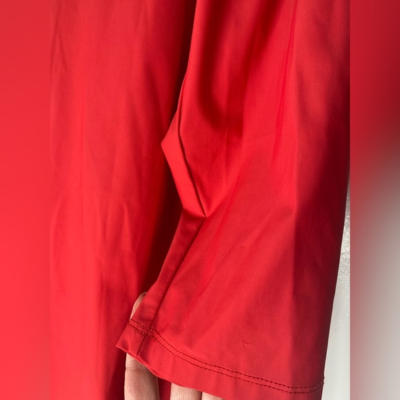 JASON Red Mid Length Sleeve Tunic Dress with Pockets - Picture 8 of 8